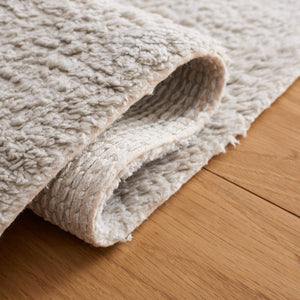 Safavieh Easy Hand Woven Cotton Area Rug - Minimalist Charm With Timeless Elegance, Washable For Easy Care Grey ,Ivory Cotton Ecr210f-25