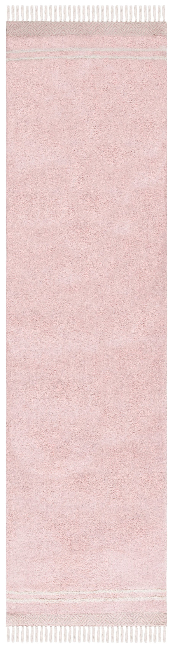 Safavieh Easy Handwoven Cotton Rug - Elegant Light Blue And Ivory Design With Tassel For Any Home Decor Pink ,Ivory Cotton Ecr211u-4r