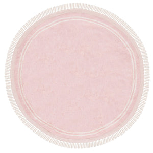 Safavieh Easy Handwoven Cotton Rug - Elegant Light Blue And Ivory Design With Tassel For Any Home Decor Pink ,Ivory Cotton Ecr211u-4r