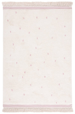 Safavieh Easy Care Hand-woven Cotton Rug - Elegant Ivory And Pink Design For Warmth And Style In Your Home Ivory ,Pink Cotton Ecr212u-2