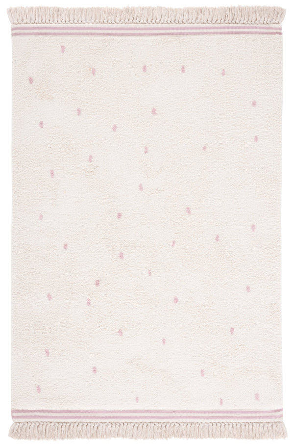 Safavieh Easy Care Hand-woven Cotton Rug - Elegant Ivory And Pink Design For Warmth And Style In Your Home Ivory ,Pink Cotton Ecr212u-2