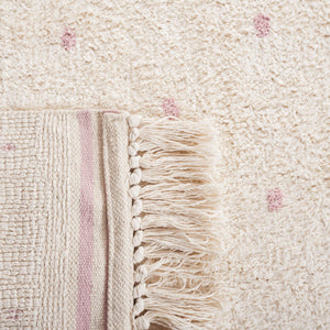 Safavieh Easy Care Hand-woven Cotton Rug - Elegant Ivory And Pink Design For Warmth And Style In Your Home Ivory ,Pink Cotton Ecr212u-2