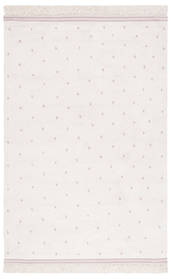 Safavieh Easy Care Hand-woven Cotton Rug - Elegant Ivory And Pink Design For Warmth And Style In Your Home Ivory ,Pink Cotton Ecr212u-2