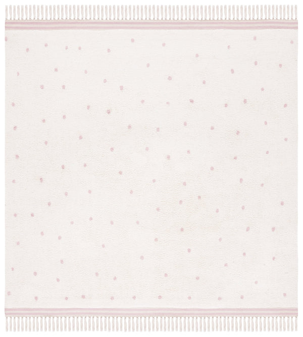 Safavieh Easy Care Hand-woven Cotton Rug - Elegant Ivory And Pink Design For Warmth And Style In Your Home Ivory ,Pink Cotton Ecr212u-2