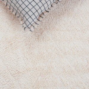 Safavieh Easy Care Hand-woven Cotton Area Rug With Diamond Pattern And Fringe Detail For Timeless Decor Ivory Recyclyed Cotton Pile Ecr213a-6sq