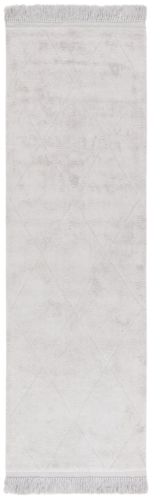 Safavieh Easy Care Hand-woven Cotton Area Rug With Diamond Pattern And Fringe Detail For Timeless Decor Grey Recyclyed Cotton Pile Ecr213f-6