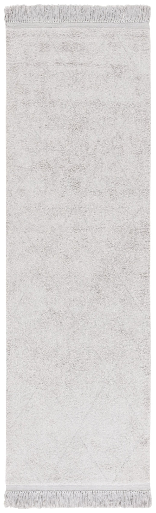 Safavieh Easy Care Hand-woven Cotton Area Rug With Diamond Pattern And Fringe Detail For Timeless Decor Grey Recyclyed Cotton Pile Ecr213f-6