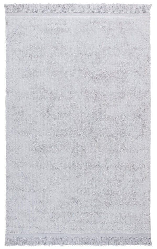 Safavieh Easy Care Hand-woven Cotton Area Rug With Diamond Pattern And Fringe Detail For Timeless Decor Grey Recyclyed Cotton Pile Ecr213f-6