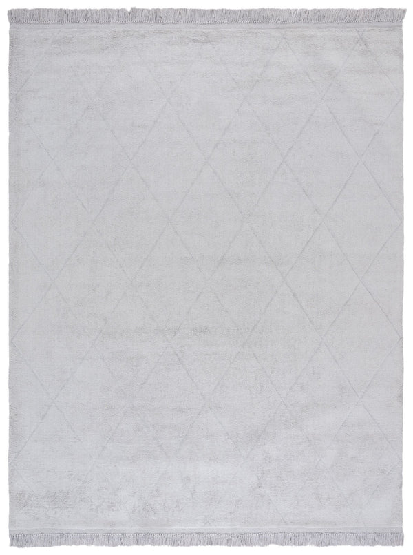 Safavieh Easy Care Hand-woven Cotton Area Rug With Diamond Pattern And Fringe Detail For Timeless Decor Grey Recyclyed Cotton Pile Ecr213f-6