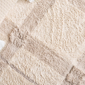 Safavieh Easy Care 6' Square Area Rug - Handwoven Sustainable Luxury With Chic Lattice Design For Modern Homes Ivory ,Beige Recyclyed Cotton Pile Ecr215a-6