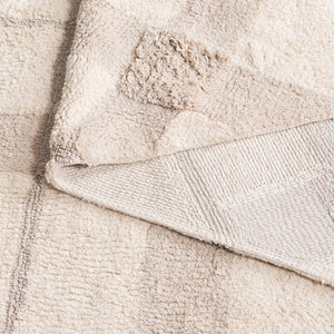 Safavieh Easy Care 6' Square Area Rug - Handwoven Sustainable Luxury With Chic Lattice Design For Modern Homes Ivory ,Beige Recyclyed Cotton Pile Ecr215a-6