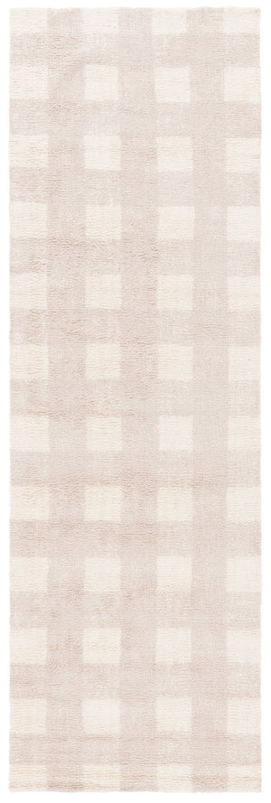 Safavieh Easy Handwoven Area Rug - Sustainable Modern Elegance With Unique Geometric Design For Your Home Ivory ,Beige Recyclyed Cotton Pile Ecr216a-8