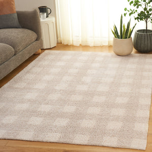 Safavieh Easy Handwoven Area Rug - Sustainable Modern Elegance With Unique Geometric Design For Your Home Ivory ,Beige Recyclyed Cotton Pile Ecr216a-8