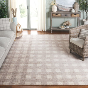 Safavieh Easy Handwoven Area Rug - Sustainable Modern Elegance With Unique Geometric Design For Your Home Ivory ,Beige Recyclyed Cotton Pile Ecr216a-8