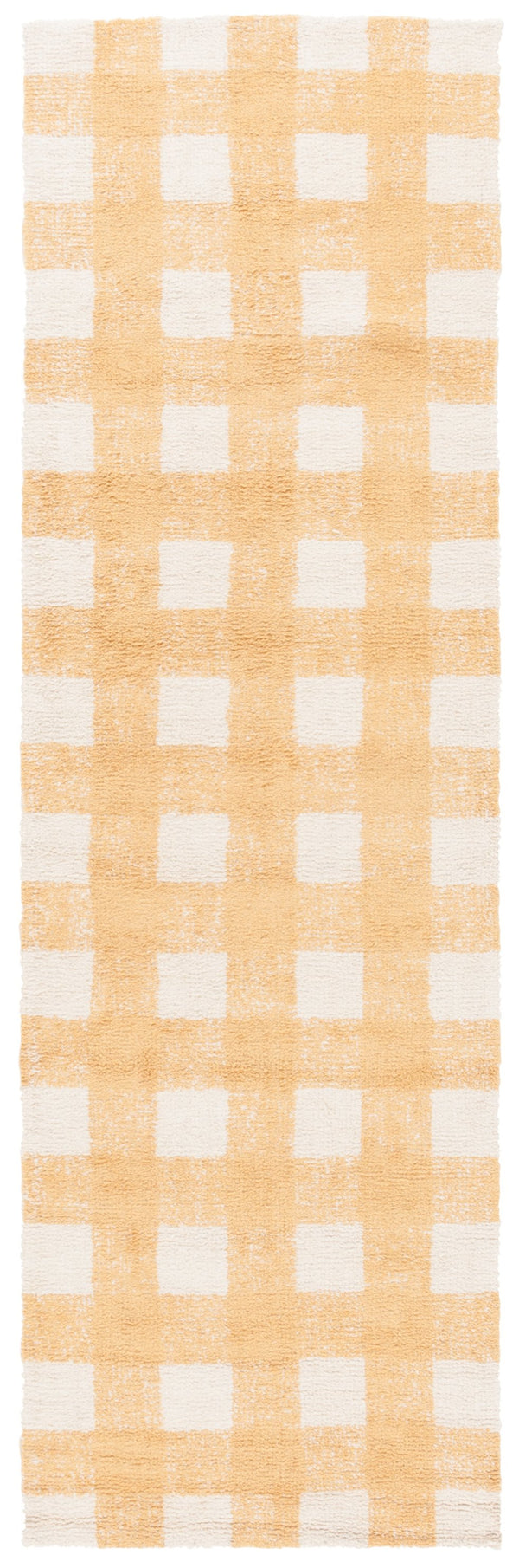 Safavieh Easy Handwoven Area Rug - Sustainable Modern Elegance With Unique Geometric Design For Your Home Ivory ,Gold Recyclyed Cotton Pile Ecr216d-28