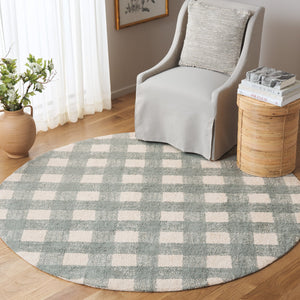Safavieh Easy Handwoven Area Rug - Sustainable Modern Elegance With Unique Geometric Design For Your Home Ivory ,Teal Recyclyed Cotton Pile Ecr216j-3