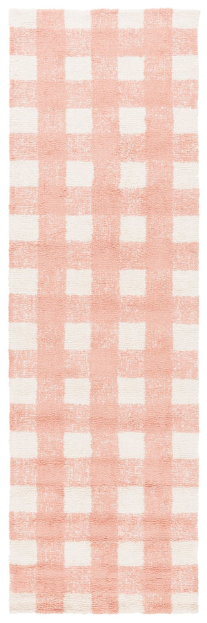 Safavieh Easy Handwoven Area Rug - Sustainable Modern Elegance With Unique Geometric Design For Your Home Ivory ,Rust Recyclyed Cotton Pile Ecr216p-8