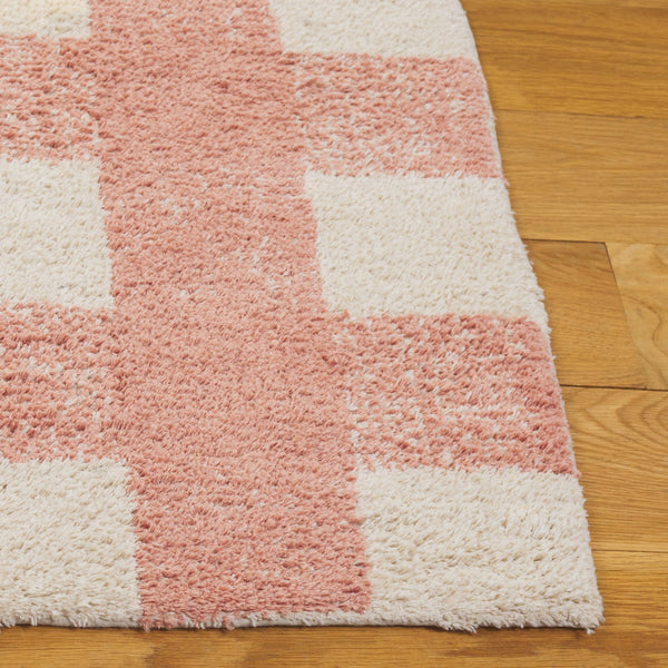 Safavieh Easy Handwoven Area Rug - Sustainable Modern Elegance With Unique Geometric Design For Your Home Ivory ,Rust Recyclyed Cotton Pile Ecr216p-8