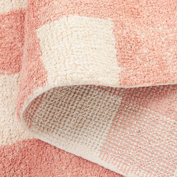 Safavieh Easy Handwoven Area Rug - Sustainable Modern Elegance With Unique Geometric Design For Your Home Ivory ,Rust Recyclyed Cotton Pile Ecr216p-8