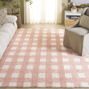 Safavieh Easy Handwoven Area Rug - Sustainable Modern Elegance With Unique Geometric Design For Your Home Ivory ,Rust Recyclyed Cotton Pile Ecr216p-8