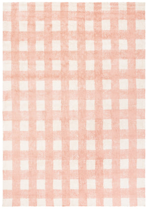 Safavieh Easy Handwoven Area Rug - Sustainable Modern Elegance With Unique Geometric Design For Your Home Ivory ,Rust Recyclyed Cotton Pile Ecr216p-8