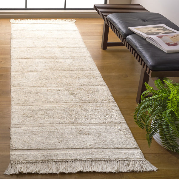 Safavieh Easy Hand Woven Modern Area Rug: Sustainable Comfort & Contemporary Style For Your Home Decor Ivory Recyclyed Cotton Pile Ecr217a-8