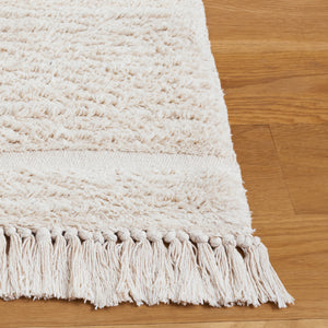 Safavieh Easy Hand Woven Modern Area Rug: Sustainable Comfort & Contemporary Style For Your Home Decor Ivory Recyclyed Cotton Pile Ecr217a-8
