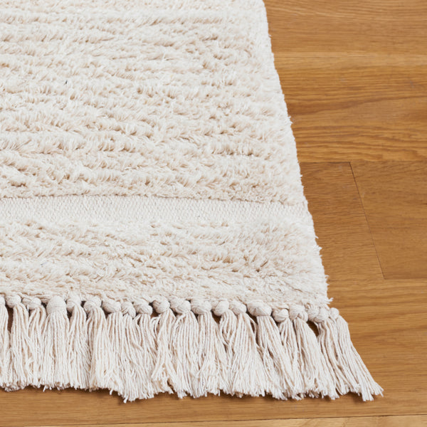 Safavieh Easy Hand Woven Modern Area Rug: Sustainable Comfort & Contemporary Style For Your Home Decor Ivory Recyclyed Cotton Pile Ecr217a-8