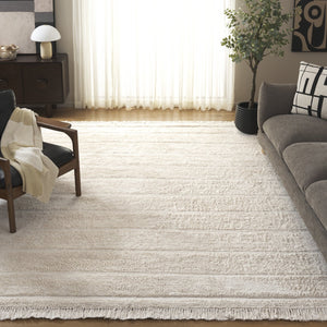 Safavieh Easy Hand Woven Modern Area Rug: Sustainable Comfort & Contemporary Style For Your Home Decor Ivory Recyclyed Cotton Pile Ecr217a-8