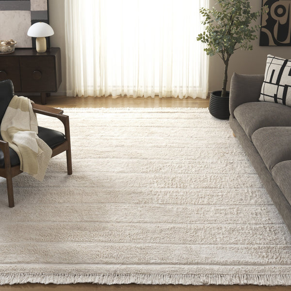 Safavieh Easy Hand Woven Modern Area Rug: Sustainable Comfort & Contemporary Style For Your Home Decor Ivory Recyclyed Cotton Pile Ecr217a-8