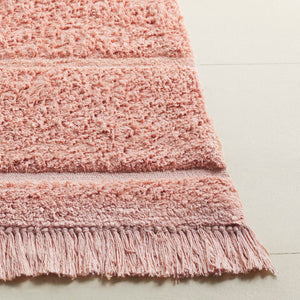 Safavieh Easy Hand Woven Modern Area Rug: Sustainable Comfort & Contemporary Style For Your Home Decor Pink Recyclyed Cotton Pile Ecr217u-6sq