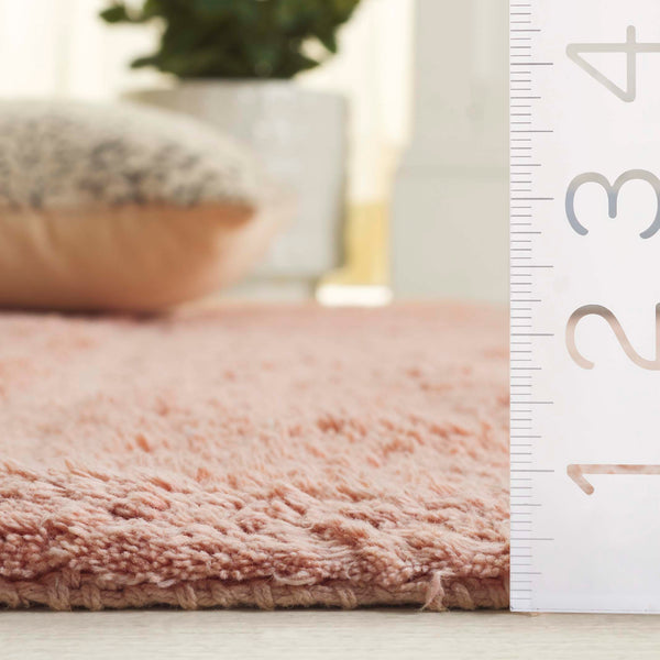 Safavieh Easy Hand Woven Modern Area Rug: Sustainable Comfort & Contemporary Style For Your Home Decor Pink Recyclyed Cotton Pile Ecr217u-6sq