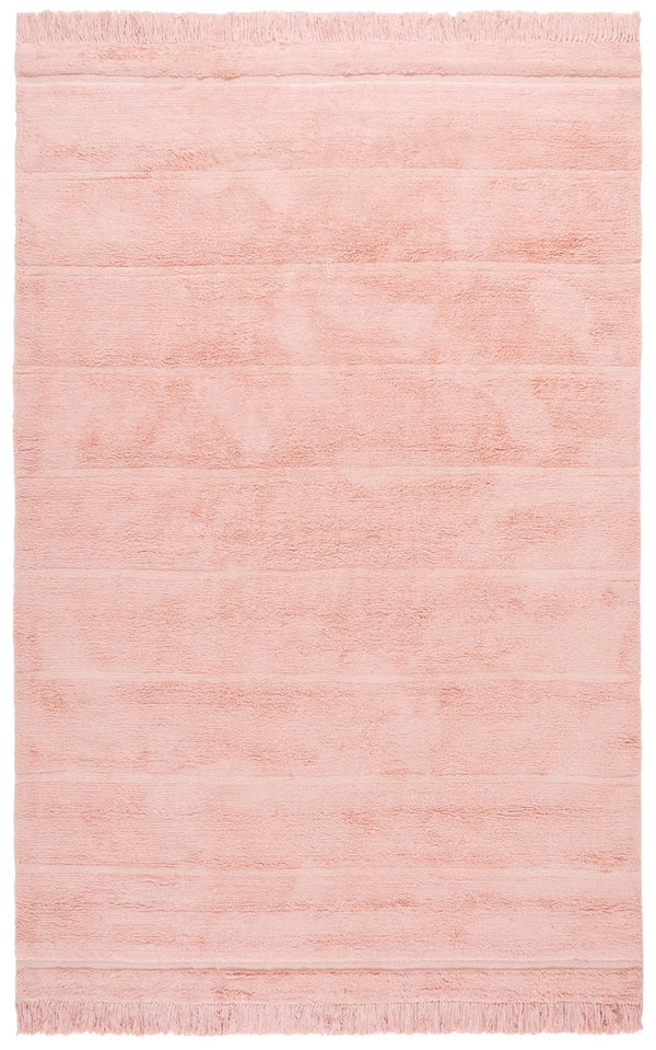 Safavieh Easy Hand Woven Modern Area Rug: Sustainable Comfort & Contemporary Style For Your Home Decor Pink Recyclyed Cotton Pile Ecr217u-6sq