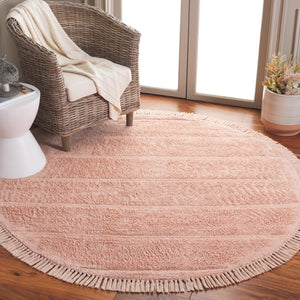 Safavieh Easy Hand Woven Modern Area Rug: Sustainable Comfort & Contemporary Style For Your Home Decor Pink Recyclyed Cotton Pile Ecr217u-6sq