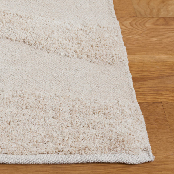 Safavieh Easy Care Hand Woven Area Rug - Luxurious Eco-friendly Design For Modern Home Décor & Comfort Ivory Recyclyed Cotton Pile Ecr218a-6sq