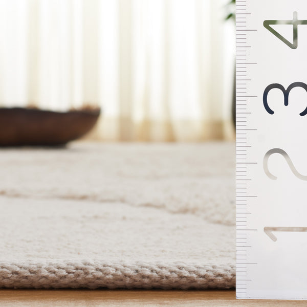 Safavieh Easy Care Hand Woven Area Rug - Luxurious Eco-friendly Design For Modern Home Décor & Comfort Ivory Recyclyed Cotton Pile Ecr218a-6sq