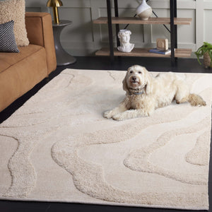 Safavieh Easy Care Hand Woven Area Rug - Luxurious Eco-friendly Design For Modern Home Décor & Comfort Ivory Recyclyed Cotton Pile Ecr218a-6sq