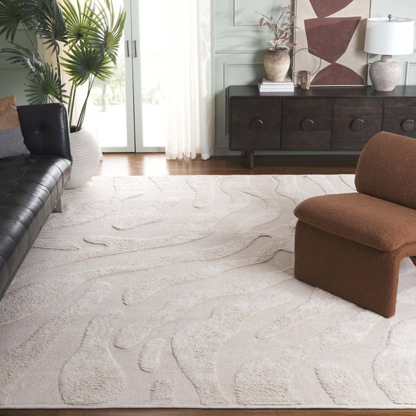 Safavieh Easy Care Hand-woven Contemporary Runner Rug Crafted In India, Eco-friendly Design For Modern Spaces Ivory Recyclyed Cotton Pile Ecr219a-8