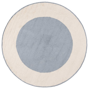 Safavieh Easy Care Artisan-crafted Area Rug - Sustainable Recycled Cotton, Hand-tufted Elegance For Home Ivory ,Blue Recycled Cotton Ecr220m-4r
