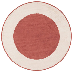 Safavieh Easy Care Artisan-crafted Area Rug - Sustainable Recycled Cotton, Hand-tufted Elegance For Home Ivory ,Rust Recycled Cotton Ecr220p-3r