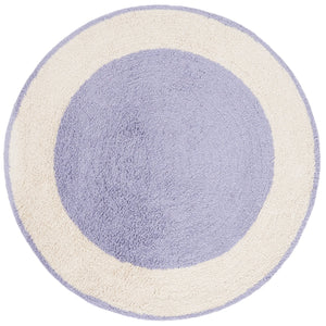 Safavieh Easy Care Artisan-crafted Area Rug - Sustainable Recycled Cotton, Hand-tufted Elegance For Home Ivory ,Lilac Recycled Cotton Ecr220v-3r