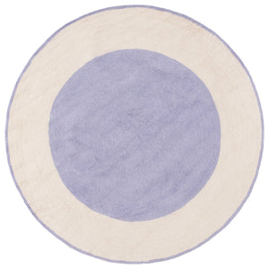 Safavieh Easy Care Artisan-crafted Area Rug - Sustainable Recycled Cotton, Hand-tufted Elegance For Home Ivory ,Lilac Recycled Cotton Ecr220v-3r