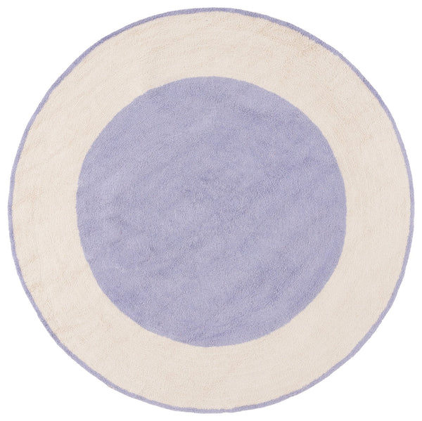 Safavieh Easy Care Artisan-crafted Area Rug - Sustainable Recycled Cotton, Hand-tufted Elegance For Home Ivory ,Lilac Recycled Cotton Ecr220v-3r