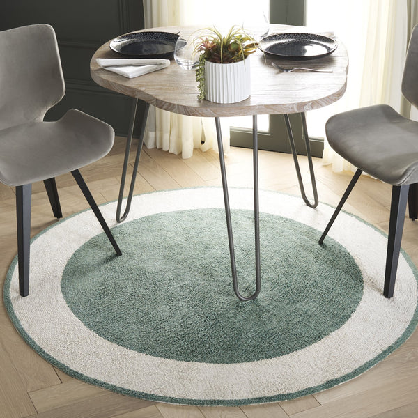 Safavieh Easy Care Artisan-crafted Area Rug - Sustainable Recycled Cotton, Hand-tufted Elegance For Home Ivory ,Green Recycled Cotton Ecr220y-4r