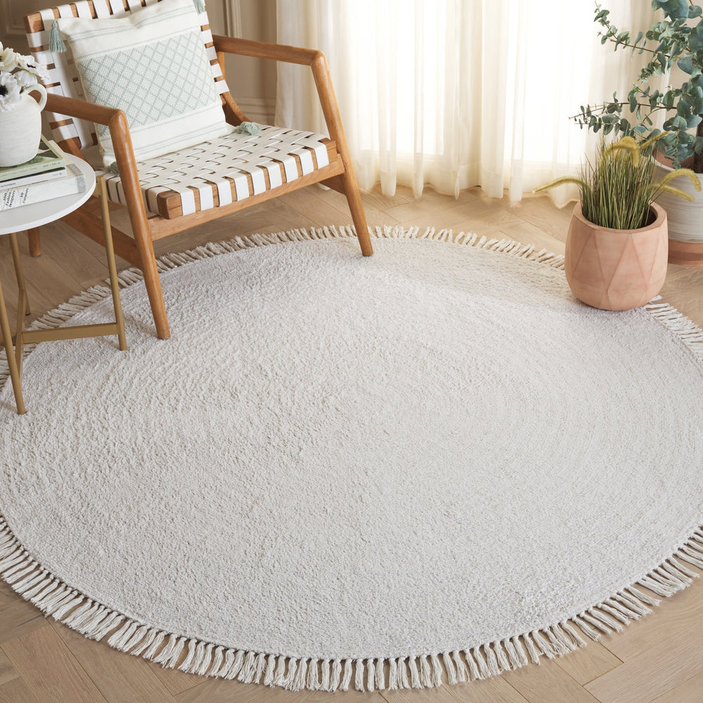 Safavieh Easy Care Premium Hand-tufted Area Rug: Eco-friendly Comfort And Timeless Design For Your Home Ivory Recycled Cotton Ecr221a-4r