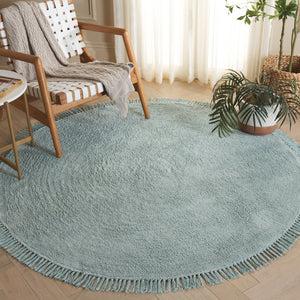 Safavieh Easy Care Premium Hand-tufted Area Rug: Eco-friendly Comfort And Timeless Design For Your Home Turquoise Recycled Cotton Ecr221k-6r