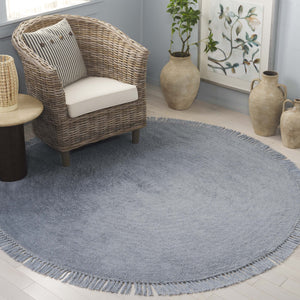 Safavieh Easy Care Premium Hand-tufted Area Rug: Eco-friendly Comfort And Timeless Design For Your Home Blue Recycled Cotton Ecr221m-4r