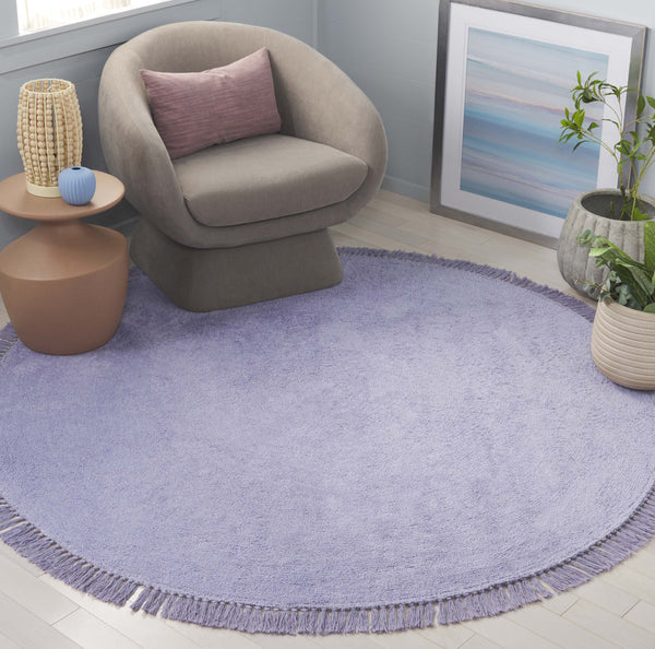 Safavieh Easy Care Premium Hand-tufted Area Rug: Eco-friendly Comfort And Timeless Design For Your Home Lilac Recycled Cotton Ecr221v-5r