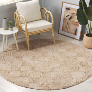 Safavieh Easy Care Hand-tufted Area Rug In Recycled Cotton For Eco-friendly Home Decor And Style Beige Recycled Cotton Ecr222b-3