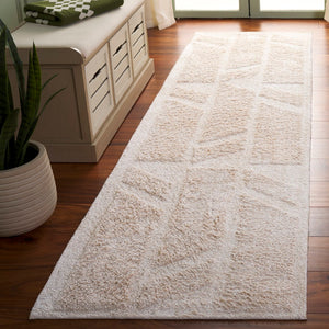 Safavieh Easy Modern Area Rug - Elegant Geometric Design, Eco-friendly Cotton, Luxurious Underfoot Comfort Ivory Recycled Cotton Ecr223a-4